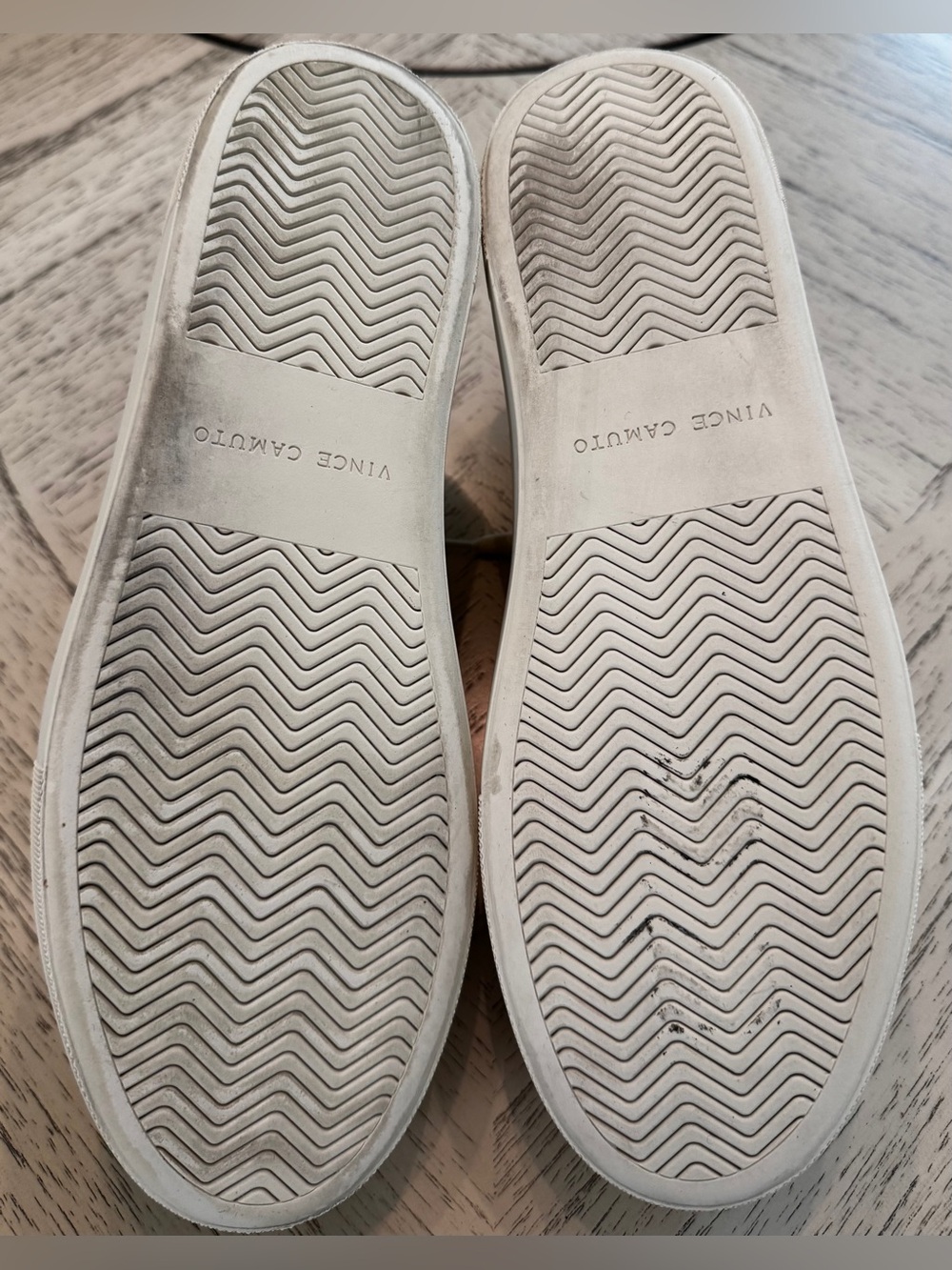 Vince Camuto Jenlie Platform Sneakers Leather White Metallic Silver Women’s 8.5 - Picture 14 of 14